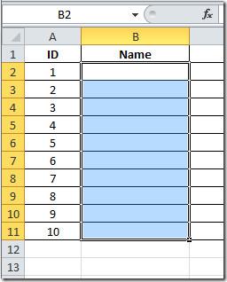 Excel 2010: Lista de Validação de Dados