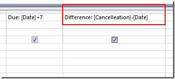 MS Access 2010 の DATE 関数