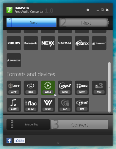 Convertidor de audio gratuito Hamster: convierte archivos de audio según el dispositivo Convertidor de audio gratuito Hamster: convierte archivos de audio según el dispositivo