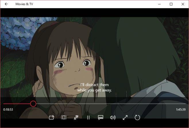 在 Windows 10 上的電影和電視應用程式中切換音軌和載入字幕