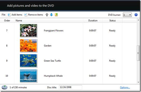 Cree una presentación de fotos en DVD gratuita con música en Windows 7/Vista
