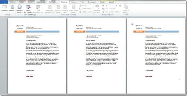 Mala direta do Word 2010
