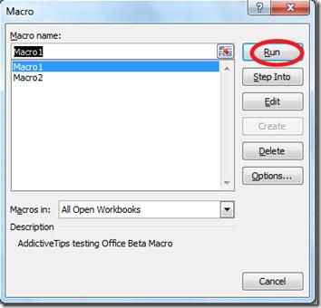 Macros dans Office Excel 2010 Macros dans Office Excel 2010