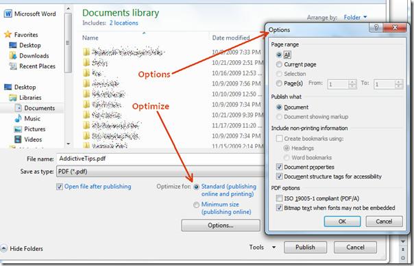 Convertir Word, Excel et PowerPoint en PDF – Microsoft Office 2010
