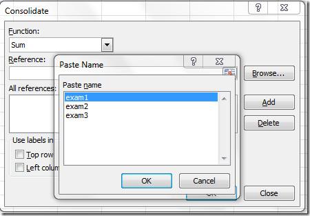 Mesclar planilhas usando a consolidação de dados no Excel 2010