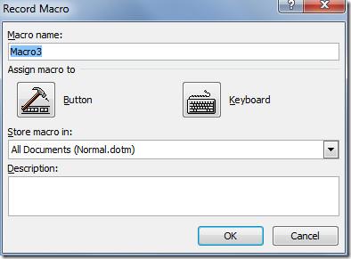 Word 2010：建立巨集按鈕並從快速存取工具列存取它。