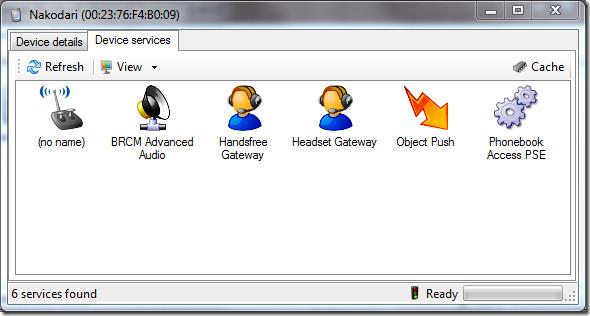 Escáner de red Bluetooth de Windows
