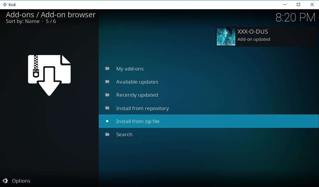 Cómo instalar XXX-O-DUS y YouPorn en Kodi