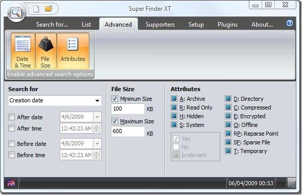 Super Finder XT è uno strumento di ricerca veloce e senza indici per Windows Super Finder XT è uno strumento di ricerca veloce e senza indici per Windows