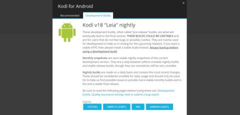 Kodi 18 Leia – ダウンロード方法と新機能