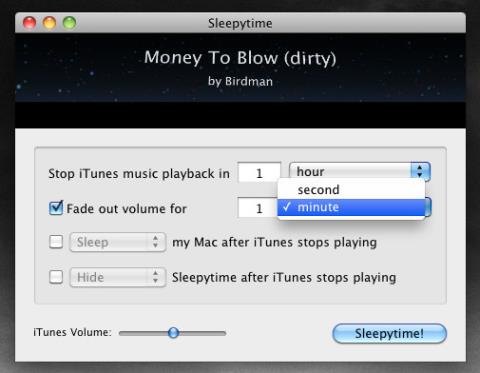 إيقاف تشغيل موسيقى iTunes تلقائيًا وإيقاف تشغيل جهاز Mac