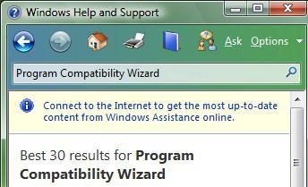เรียกใช้โปรแกรมที่ไม่เข้ากันได้กับ Windows 7/Vista