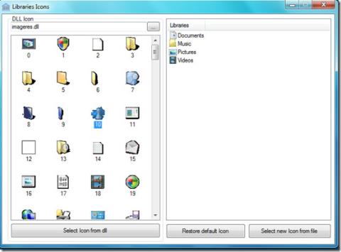 Windows 7のライブラリアイコンを変更する - ライブラリアイコンチェンジャー