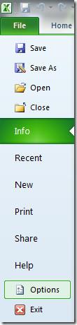 Excel 2010 刪除行標題與列標題