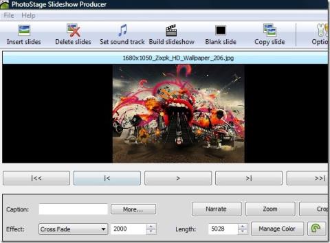 使用 PhotoStage 製作帶有音樂和音訊的幻燈片
