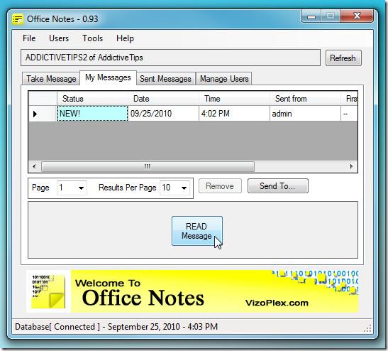Invia note d'ufficio ai tuoi colleghi all'interno della LAN (rete locale)