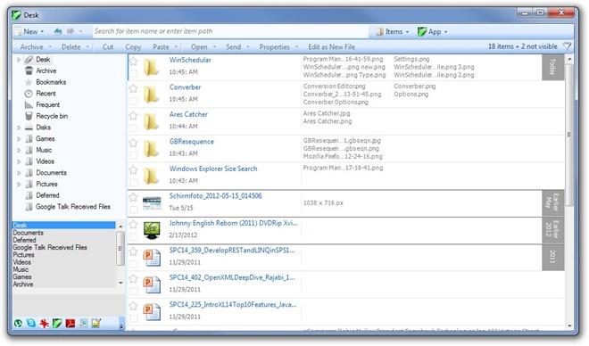 Meja & Arkib: Pengurus Fail Windows Dengan Penapis Isih & Lanjutan Pintar