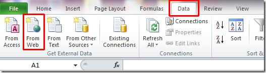 Excel 2010: Webdatenblatt importieren und darauf zugreifen Excel 2010: Webdatenblatt importieren und darauf zugreifen
