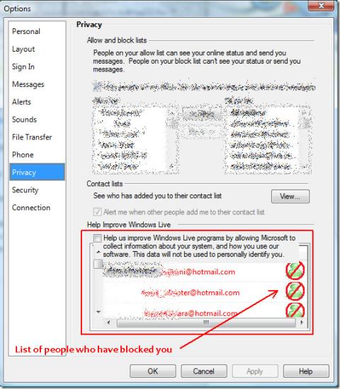 誰屏蔽了我？在 Windows Live Messenger 上查看誰封鎖了你