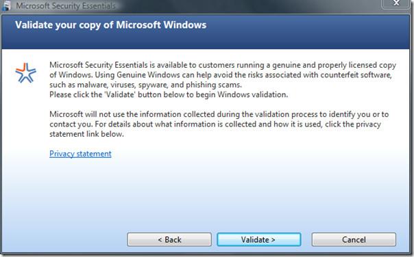 Test de Microsoft Security Essentials (avec captures d'écran)
