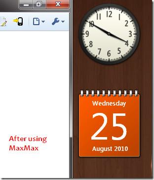 MaxMaxはフルスクリーン/最大化されたウィンドウをユーザー定義領域に制限します