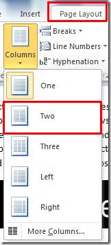 Word 2010: In Spalten schreiben (Magazin-Look) Word 2010: In Spalten schreiben (Magazin-Look)