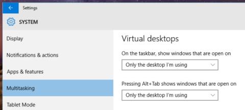 Ocultar janelas/aplicativos em outras áreas de trabalho virtuais da barra de tarefas (Windows 10)