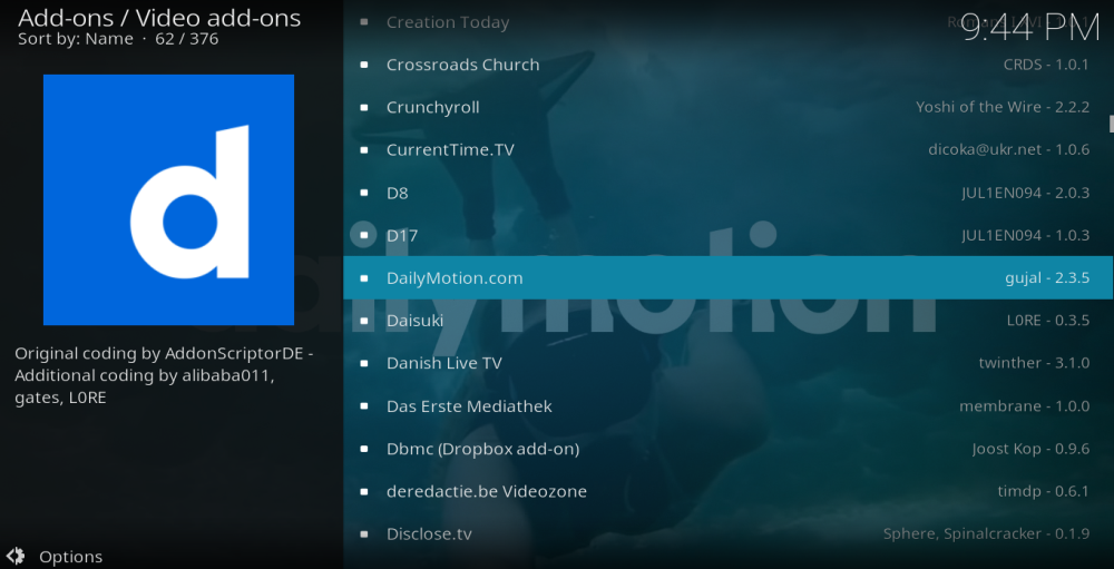 Дополнение DailyMotion Kodi: как установить и краткое руководство