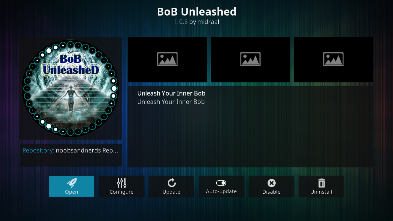 Module complémentaire BoB Unleashed : libérez la puissance de Kodi