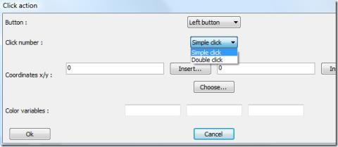 محاكاة نقرات لوحة المفاتيح والماوس باستخدام Actionaz