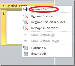 Organiseer uw presentatie met secties in PowerPoint 2010