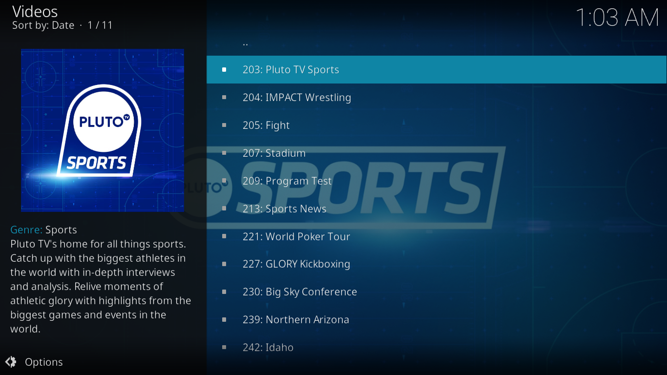 Module complémentaire Pluto.tv pour Kodi : installation et visite guidée Module complémentaire Pluto.tv pour Kodi : installation et visite guidée