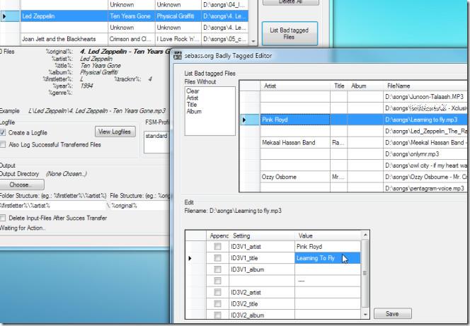 MP3 폴더 구조 생성기는 메타 태그를 사용하여 음악 트랙을 구성합니다.