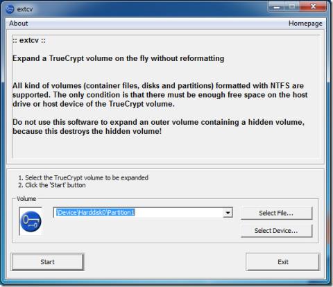 Expandir o volume TrueCrypt sem reformatar
