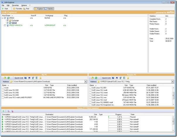 LANブラウザでローカルネットワークのコンピュータ、共有、プリンタを閲覧する