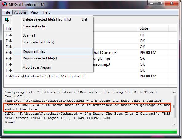 MP3ファイルが再生されない？Mp3valはMP3修復ツールです