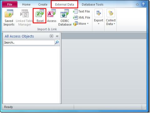 Access 2010：從 Excel 2010 匯入工作表