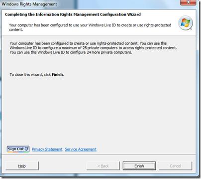 Outlook 2010: Gerenciamento de Direitos de Informação