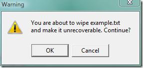 RightDeleteでWindowsファイルを永久削除