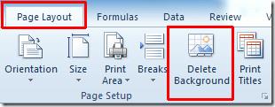 在 Excel 2010 中插入背景影像