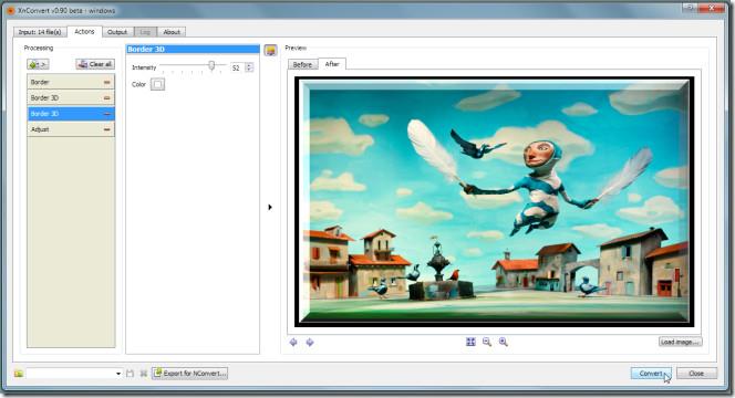 XnConvert – 套用效果並轉換影像檔案格式