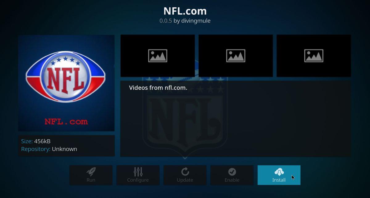 El mejor complemento de Kodi para transmisiones en vivo de la NFL