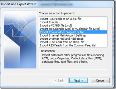 如何將聯絡人從 Excel 檔案匯入 Outlook 2010