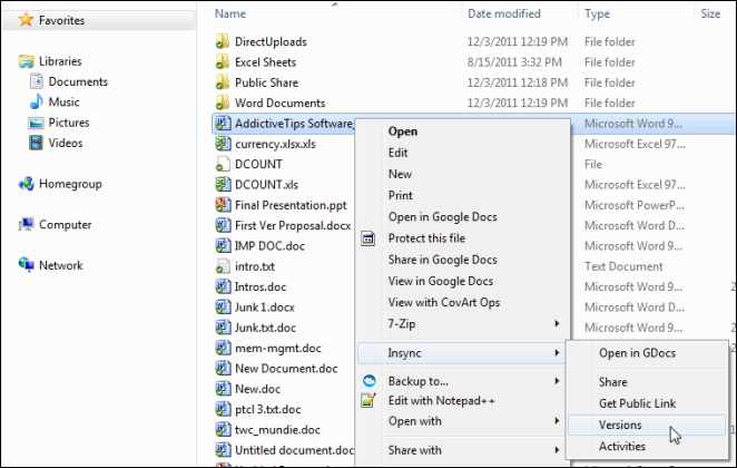 Insync：類似 Dropbox 的用戶端，用於將 Google 文件與多個桌面同步