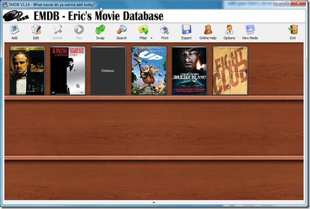 DVD映画データベースソフトウェアEMDB