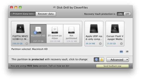 Disk Drill est un logiciel de récupération de données entièrement gratuit pour Mac.