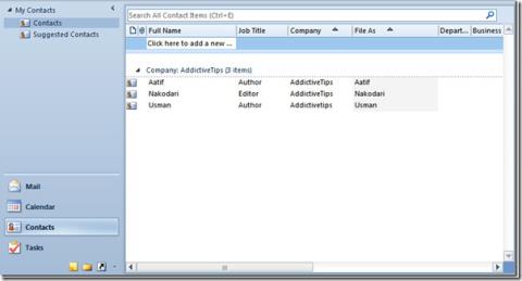 Outlook 2010 通訊錄聯絡人使用者指南