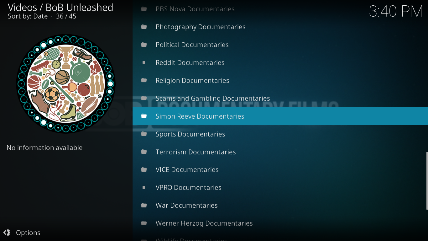 Module complémentaire BoB Unleashed : libérez la puissance de Kodi