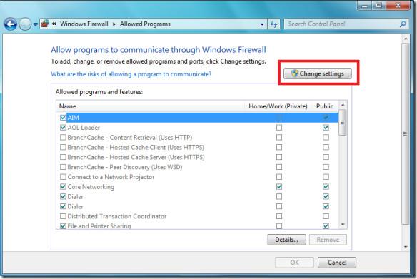 Impedire a un programma di ottenere un accesso Internet non richiesto in Windows 7