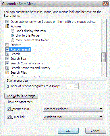 Cum se restaurează comanda Executare în Windows Vista sau Windows XP Cum se restaurează comanda Executare în Windows Vista sau Windows XP